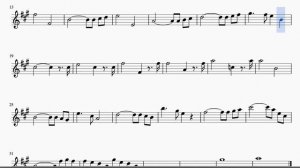 Prelude in C by Bach Sheet Music for Alto Sax and Baritone Saxophone E Flat