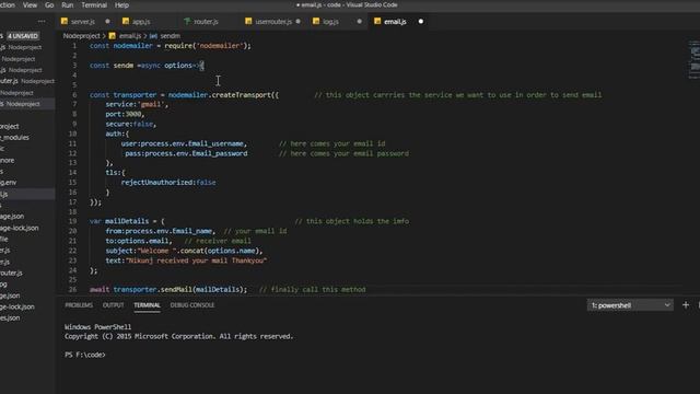 Send mail using nodemailer (Node js) смотреть онлайн