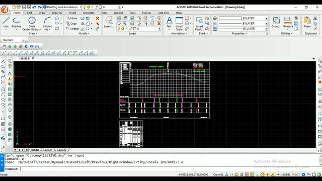 ActCAD 2019 Rail Road Sections Cutting Design Automation Profile смотреть онлайн
