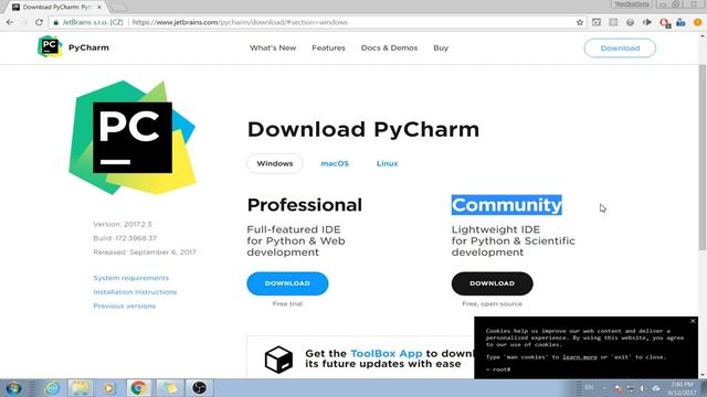 Installing PyCharm IDE for Python смотреть онлайн