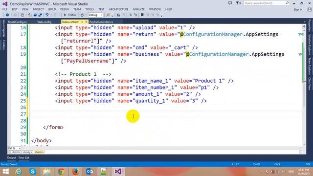 Paypal Payment using ASP.NET MVC смотреть онлайн