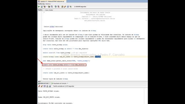 Índices Bitmap Oracle смотреть онлайн