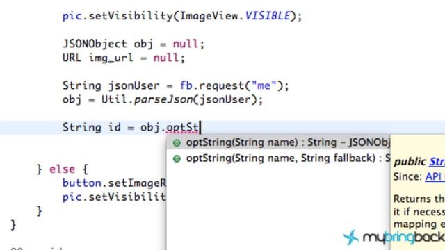Facebook SDK for Android 7 - Getting User's data with JSON смотреть онлайн
