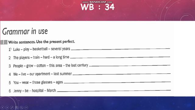 English World 7 / Unit 4 / Present perfect ( WB : 33-34 ) смотреть онлайн