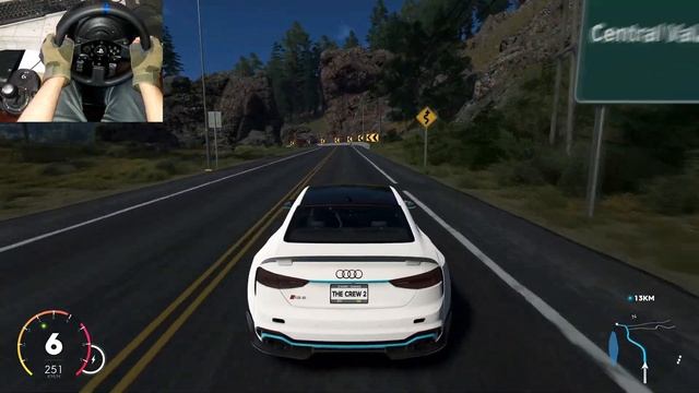 The Crew 2 - Audi RS5 Coupe 2018 780hp - Steering Wheel Gameplay - Thrustmaster T300rs смотреть онлайн