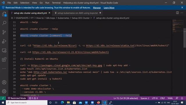 AWS EKS Cluster Setup using eksctl | AWS EKS Cluster setup | Create Kubernetes cluster on Amazon EK смотреть онлайн
