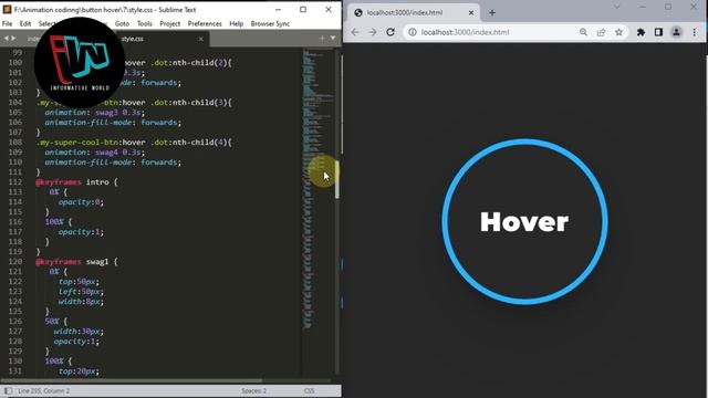 Awesome Circle Buttons Hover Effects Using Only HTML & CSS @informativeworld713 смотреть онлайн