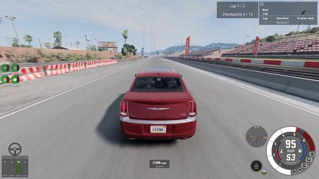 West Coast Trial: Chrysler 300C V8 (Beamng Drive) смотреть онлайн