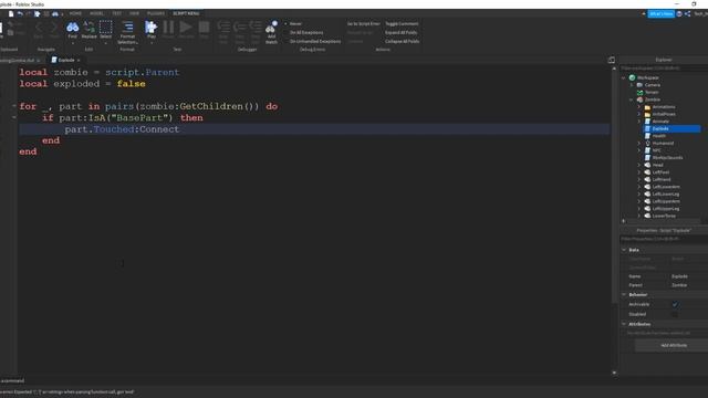 How to Make an Exploding Zombie - Roblox Studio Tutorial смотреть онлайн