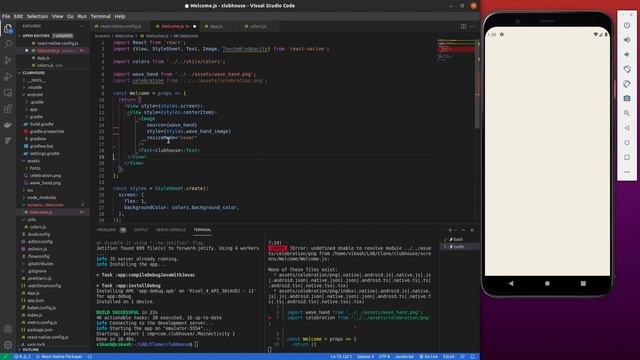 Clubhouse UI Clone in react native || Episode: 1 - Welcome Screen смотреть онлайн