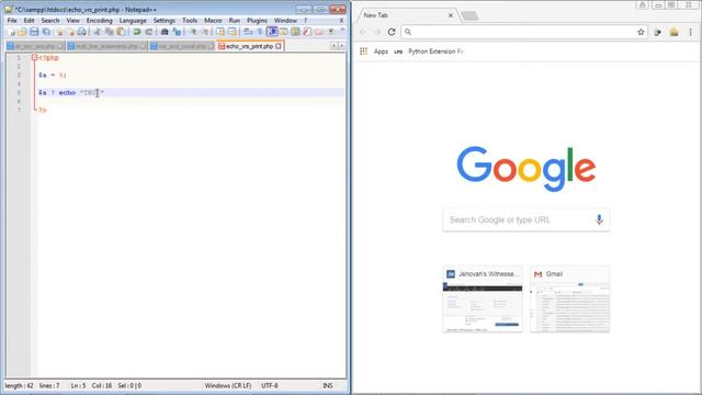 16 PHP Tutorial Echo vrs Print смотреть онлайн