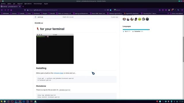 Aplicaciones de consola curiosas pero que no sirven para nada: Terminal-parrot смотреть онлайн