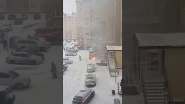 Горит машина новый уренгой 12.10.13 смотреть онлайн