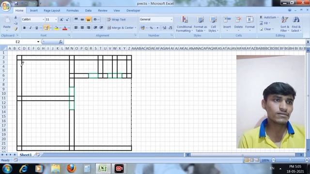 house plan in Excel || ghar ka drawing kaise banae एक्सेल मैं घर का ड्राइंग कैसे बनाएं смотреть онлайн