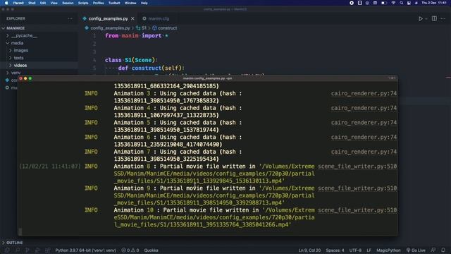 Intro to Manim - Rendering Settings смотреть онлайн
