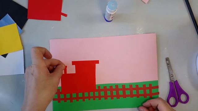 Аппликация "паровозик" смотреть онлайн