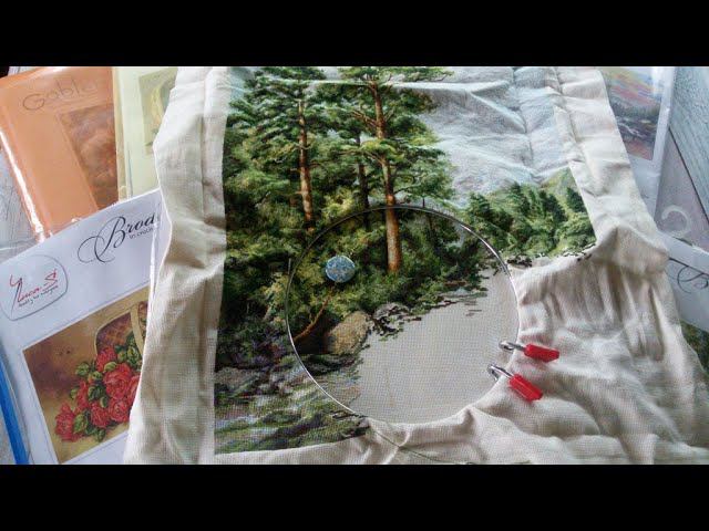 Вышивальные будни. Марафон с Горной речкой. Мои запасы Лукаса, выбираем следующий набор. смотреть онлайн