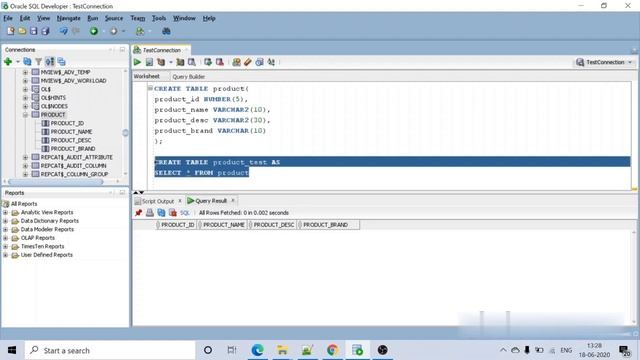 Different ways of creating table in Oracle SQL in Windows - Tamil смотреть онлайн