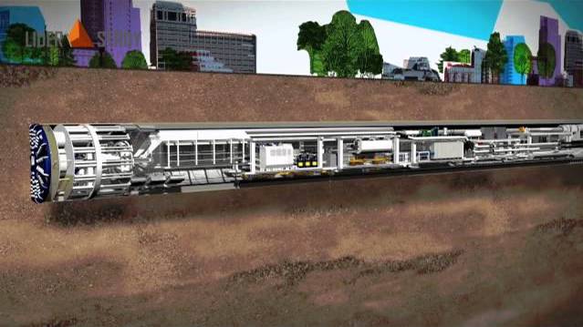 Тоннелирование и микротоннелирование – широко применяемый метод строительства коллекторов (анимация) смотреть онлайн