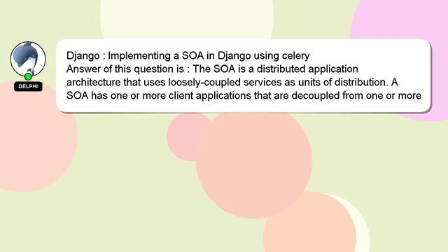 Django : Implementing a SOA in Django using celery смотреть онлайн