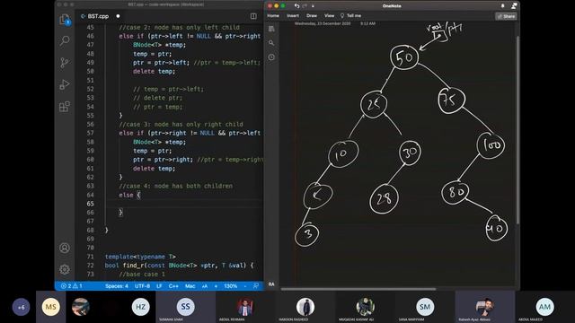 Binary Search Tree (BST) - 22 - Delete 9 - Node with two children смотреть онлайн