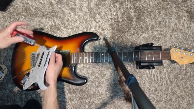 Fender Stratocaster Pickguard Upgrade (Timelapse)