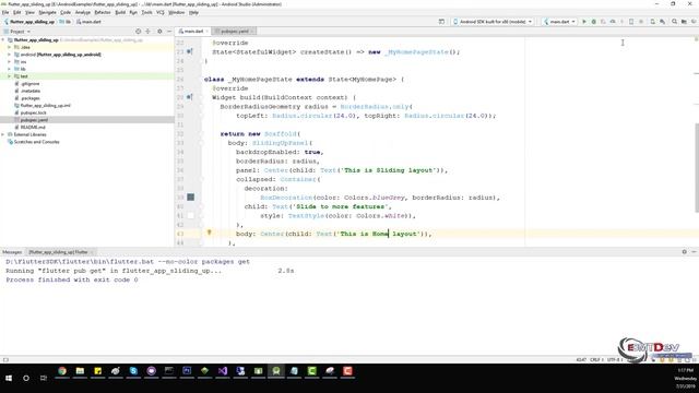 Flutter Development Tutorial - Sliding Up Panel смотреть онлайн