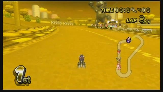 [MKWii] Gold Mario Circuit (Texture Hack) смотреть онлайн