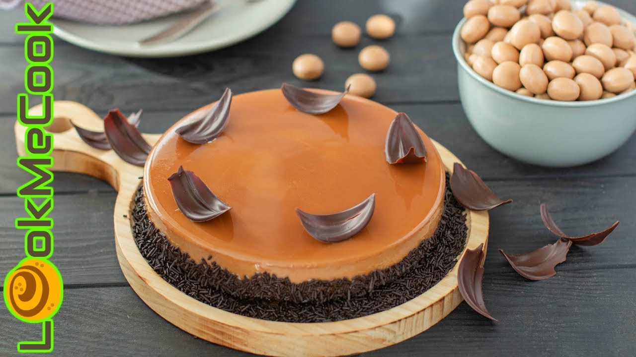 КАРАМЕЛЬНЫЙ МУССОВЫЙ ТОРТ С БРАУНИ. Рецепт брауни-бисквита. Карамельная зеркальная глазурь. смотреть онлайн