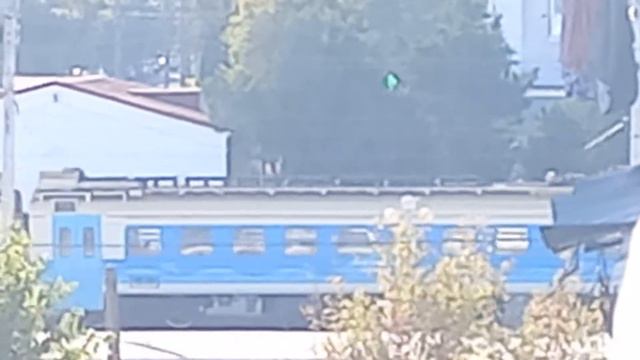 ЭД4М-0393 сообщением Сева тополь-Евпатория прибывает на ст Евпатория-Курорт! [ОКТЯБРЬ КЖД 2022]