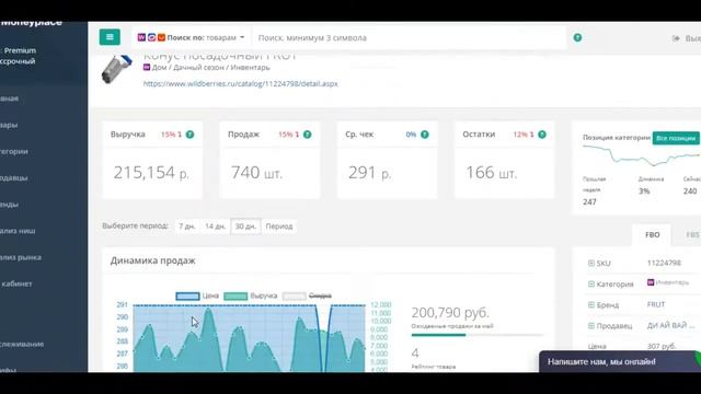 Продажи посадочного конуса на Wildberries. Аналитика маркетплейса смотреть онлайн