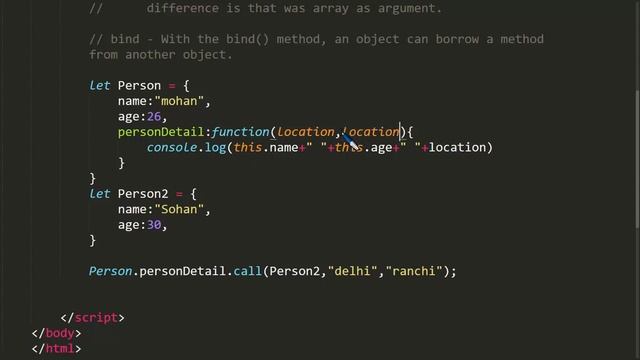 Call bind apply in javascript in Hindi / Urdu смотреть онлайн