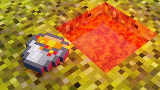 Realistic Lava and water fluid physics in Minecraft смотреть онлайн
