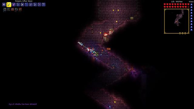 How to get Eye of Cthulu Mask - Terraria смотреть онлайн