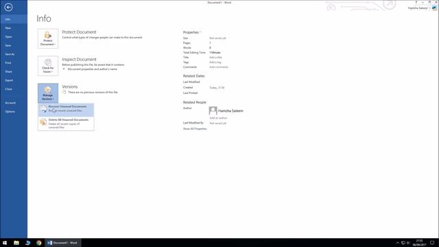 How to Recover Unsaved or Lost Microsoft Word, Excel Document or PowerPoint смотреть онлайн