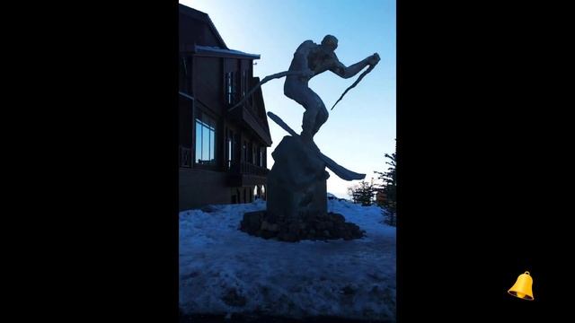 #АМИРСАЙ-AMIRSOY.  Горно-лыжный курорт в Узбекистане. Вид с вертолёта.