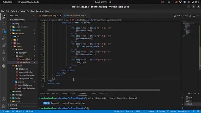 Online Shopping Laravel + tailwind css || Users Crud смотреть онлайн