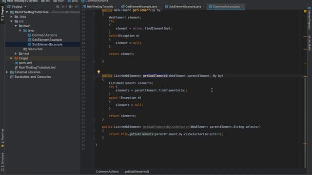 How to get sub element | Advanced Selenium tutorial смотреть онлайн