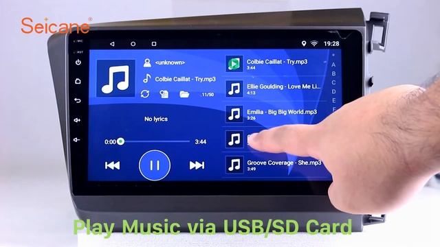 9 Inch HD Touch Screen 2012 HONDA CIVIC Right Hand Driving Radio Bluetooth GPS Sat Nav