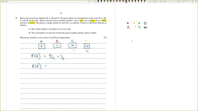 A LEVEL MATHEMATICS 9709 (S1) PAPER 5 | Statistics | February/March 2023|Variant 52 | 9709/52/F/M/2 смотреть онлайн