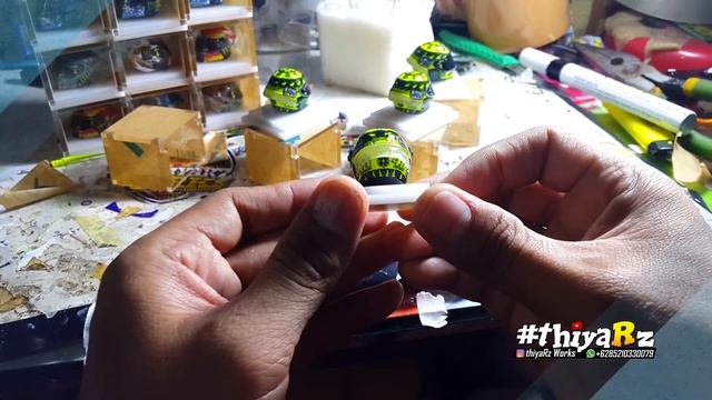 Rossi Winter Test (Helmet Design) #miniature #motoGp #helmet #thiyarz