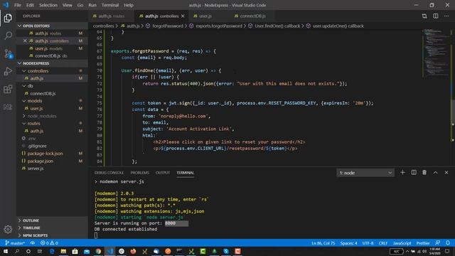 Forget Password and Reset Password in Node and Express смотреть онлайн