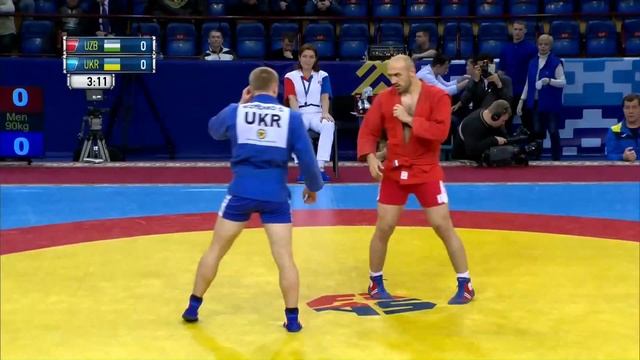 YOKUBOV (UZB) vs NIZHENKO (UKR). International SAMBO Tournament. Belarus 2020 смотреть онлайн