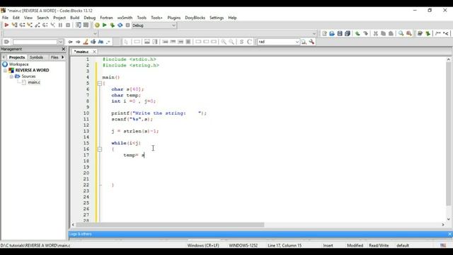 Reverse a String Using Strlen смотреть онлайн