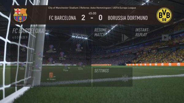 FIFA 22 PS5 4K | Barcelona Vs Borussia Dortmund Ft. Auba, Fati, Traore, | UEFA Europa League Final