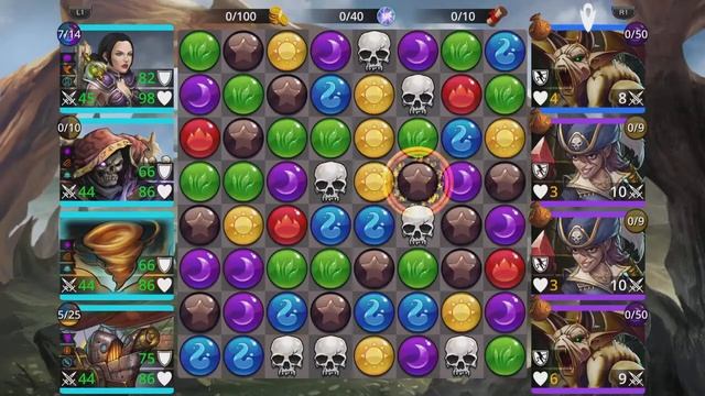 Gems of War Gnome a Palooza - FAST NON MYTHIC TEAM gameplay guide and how to use смотреть онлайн