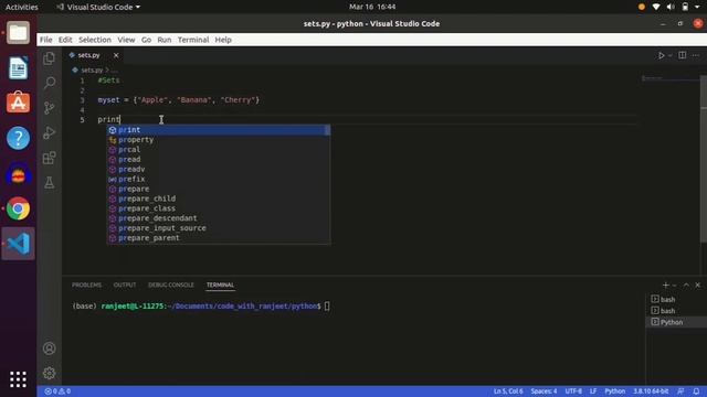 Python Sets || Python Tutorial || Learn Python Programming || Code with Ranjeet смотреть онлайн