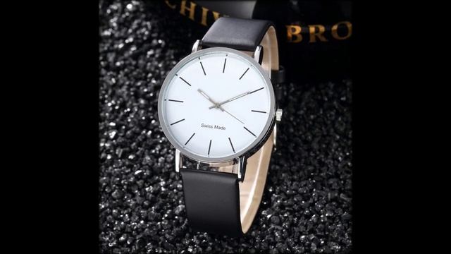 Часы Aliexpress мужские, повседневные, кожаные, спортивные, смотреть онлайн