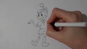 Как нарисовать БУРАТИНО, рисунки для детей/393/How to draw PINOCCHIO pictures for kids