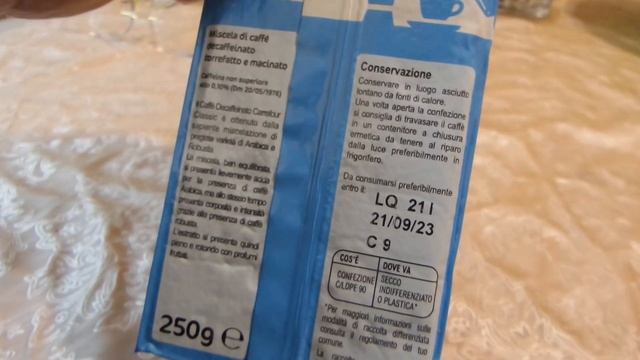 I CARREFOUR Classic Кофе молотый без кофеина Ground Coffee Without Caffeine Италия Italy 20211222